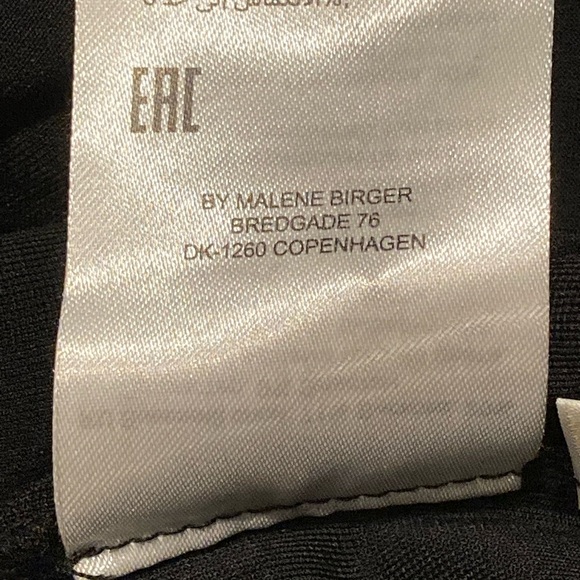 NWT By Malene Birger Cheyla Ruched Long Sleeve Black Maxi Dress - Sz XS - Picture 11 of 11